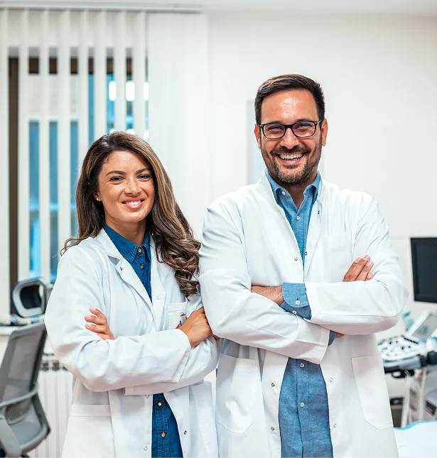 Cost Care team member with a patient